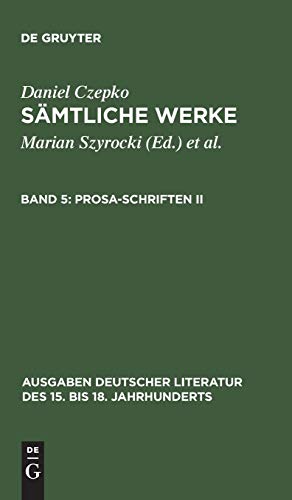 Sämtliche Werke, Bd. 5: / Prosa-Schriften II