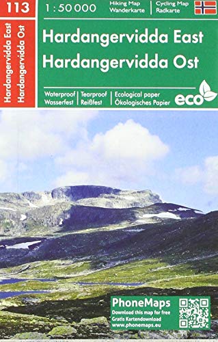 Hardangervidda Ost (PhoneMaps Wander - Radkarte Norwegen)