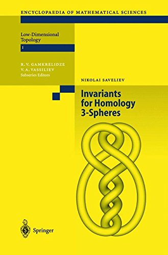 Invariants of Homology 3-Spheres (Encyclopaedia of Mathematical Sciences, Band 140)