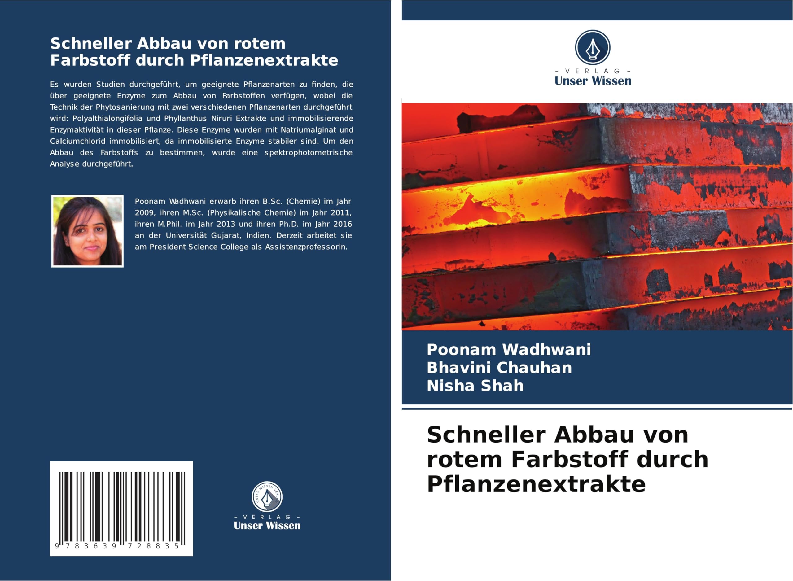 Schneller Abbau von rotem Farbstoff durch Pflanzenextrakte: DE