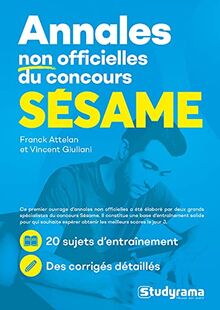 Annales non officielles du concours Sésame