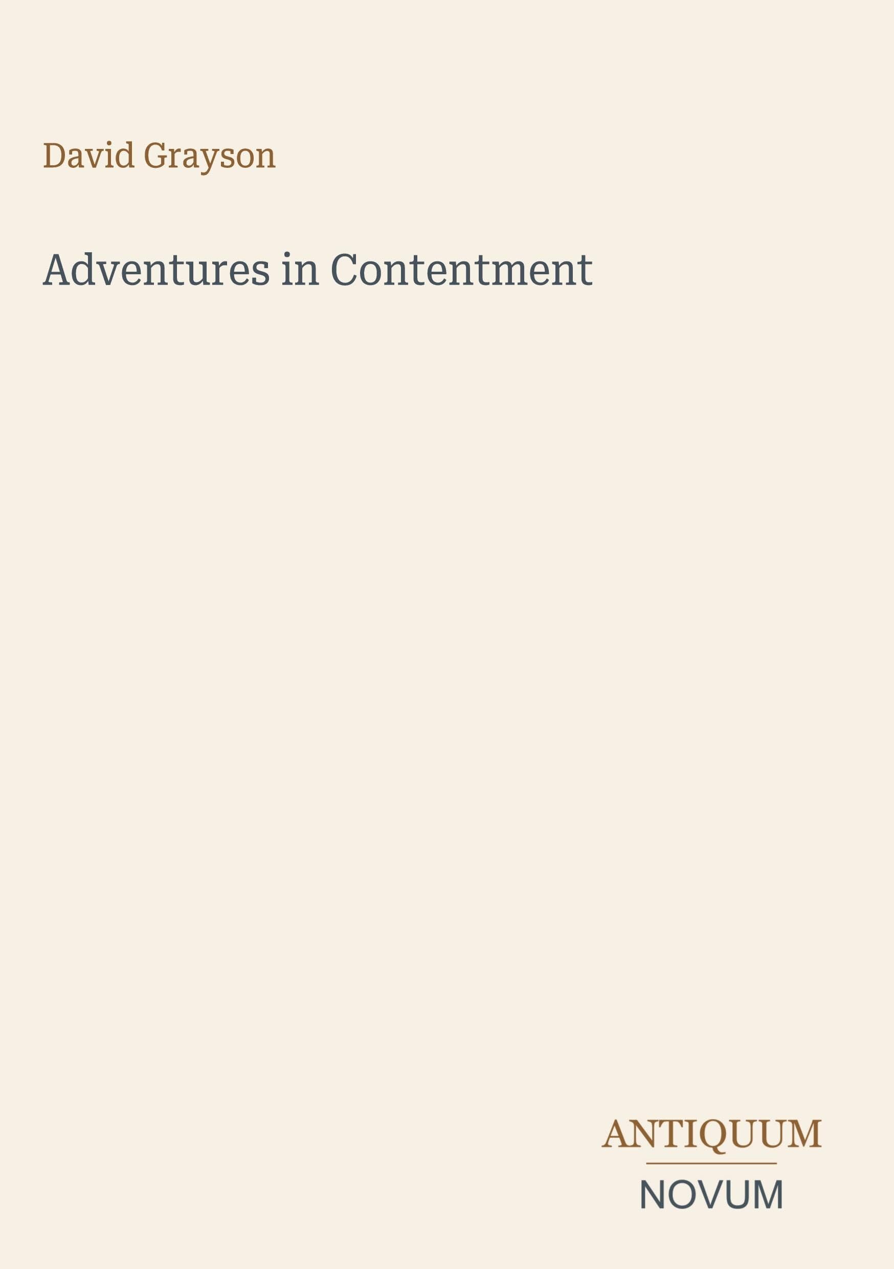 Adventures in Contentment