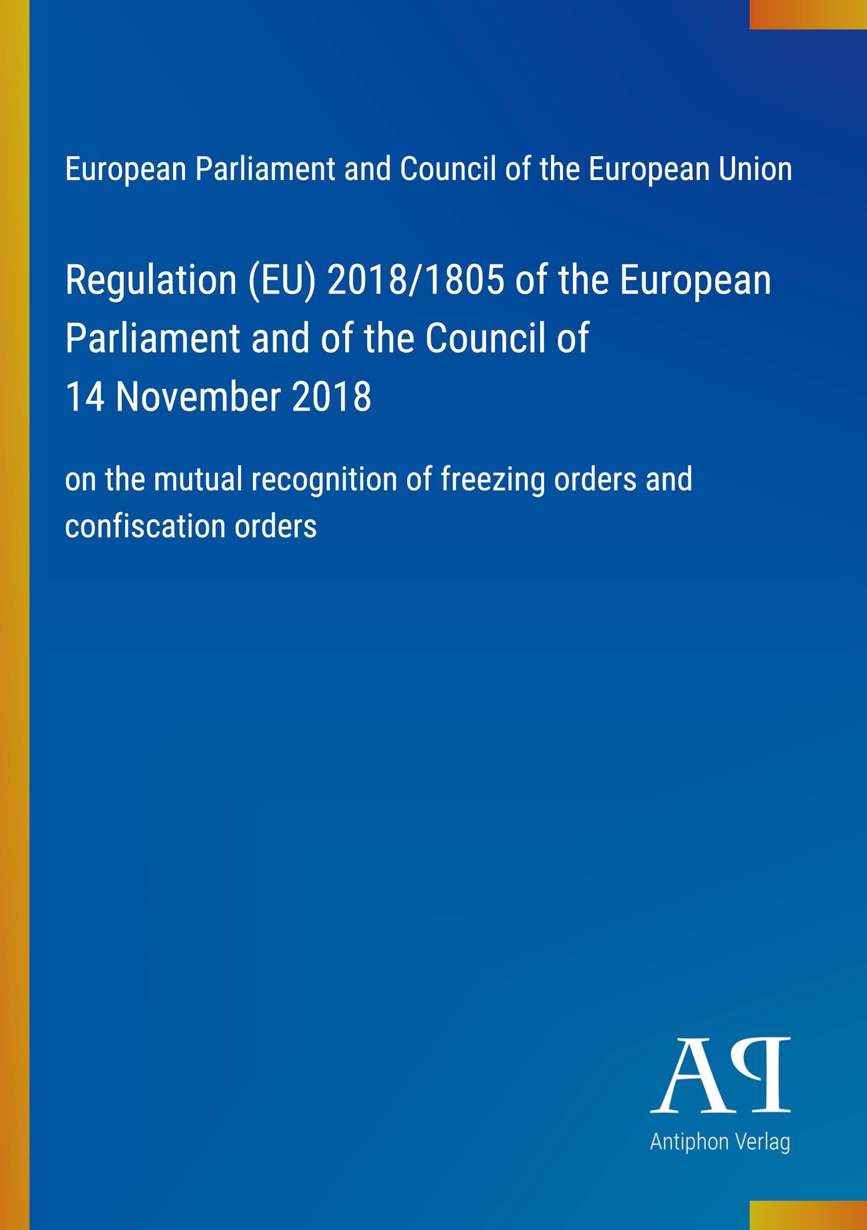 Regulation (EU) 2018/1805 of the European Parliament and of the Council of 14 November 2018