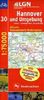 Topographische Sonderkarten Niedersachsen. Sonderblattschnitte auf der Grundlage der amtlichen topographischen Karten, meistens grösseres ... Radwanderkarte Niedersachsen: RC 30S
