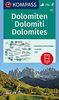 Dolomiten, Dolomites, Dolomiti: 4 Wanderkarten 1:35000 im Set inklusive Karte zur offline Verwendung in der KOMPASS-App. Fahrradfahren. Skitouren. (KOMPASS-Wanderkarten, Band 672)