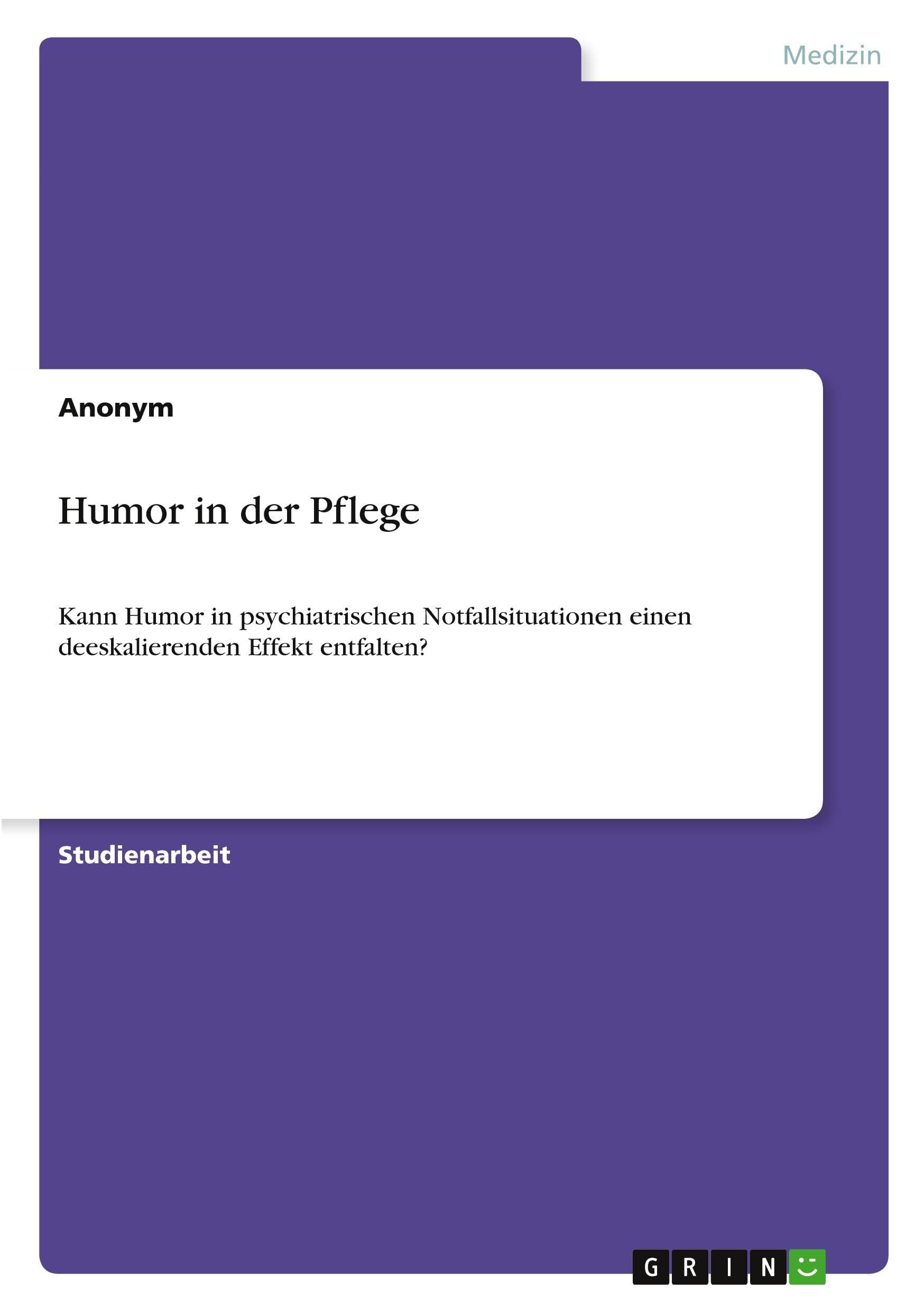 Humor in der Pflege
