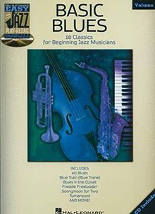 Easy Jazz Play Along Volume 4 Basic Blues All Instruments BK/CD (Hal Leonard Easy Jazz Play-Along)