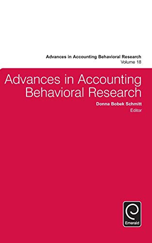 Advances in Accounting Behavioral Research