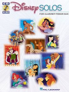 Disney Solos (Clarinet Or Tenor Saxophone) Clt Book/Cd: Clarinet and Tenor Sax