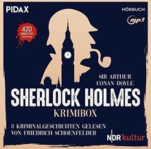 Sherlock Holmes - Krimibox / Friedrich Schoenfelder liest 8 Kriminalgeschichten von Sir Arthur Conan Doyle (Pidax Hörbuch)