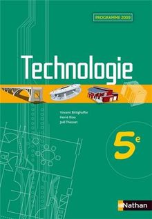 Technologie, 5e : programme 2009