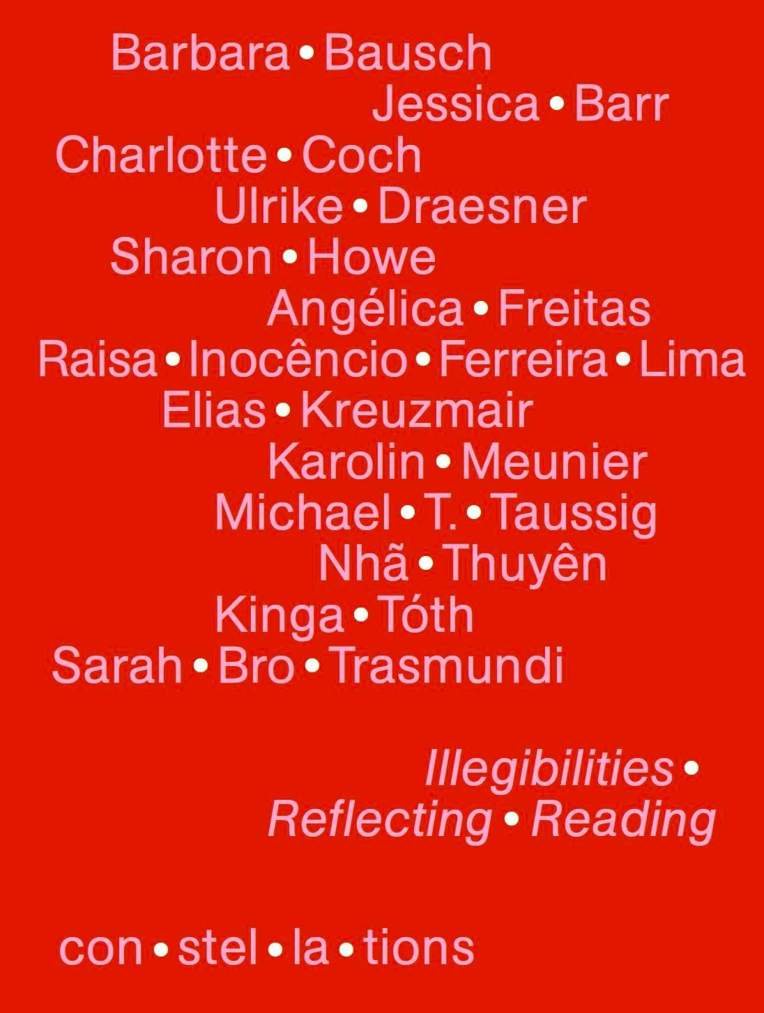 Illegibilities Reflecting Reading: con·stel·la·tions 03