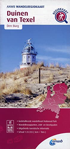 Duinen van Texel (Den Burg) 1:33 000: Wandelregiokaart (ANWB Wandelregiokaart)