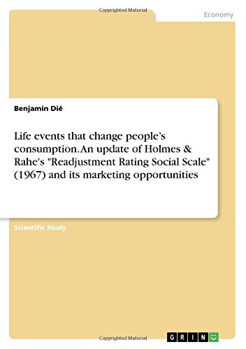 Life events that change people's consumption. An update of Holmes & Rahe's Readjustment Rating Social Scale (1967) and its marketing opportunities