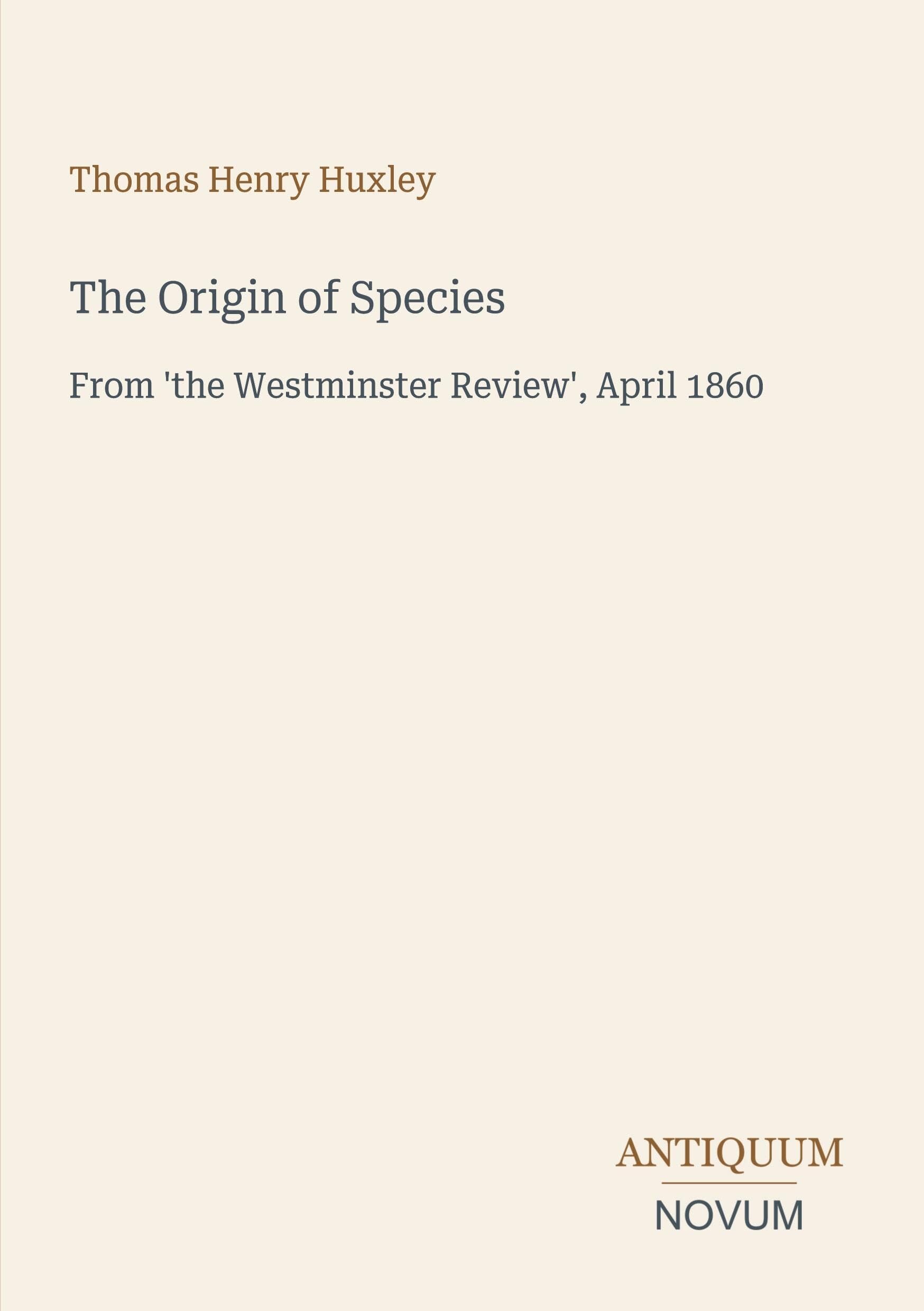 The Origin of Species