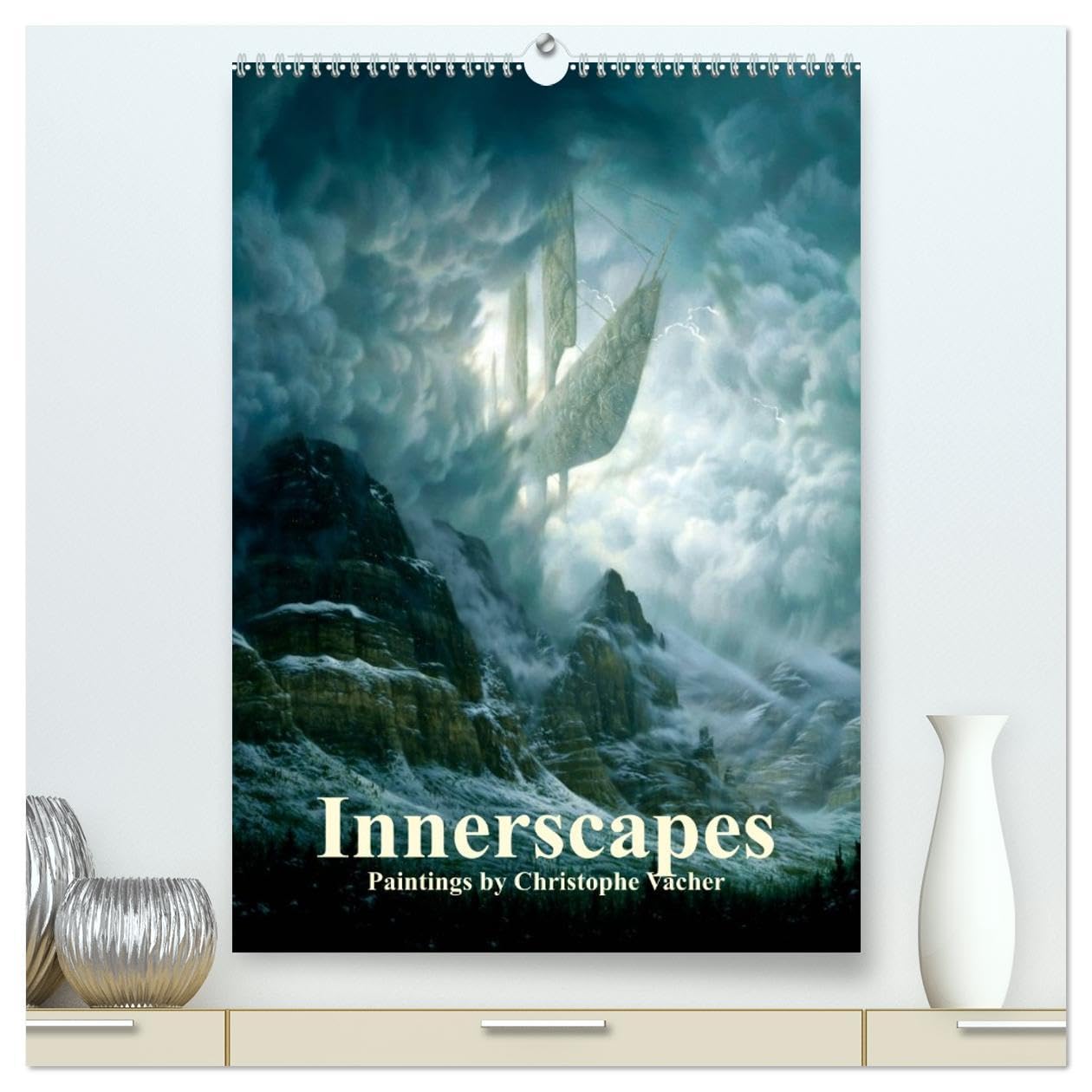 INNERSCAPES Fantasy Paintings by Christophe Vacher (High Quality Premium Wall Calendar 2026 DIN A2 portrait),CALVENDO 12 Month Wall Calendar: Fantasy Paintings by Christophe Vacher