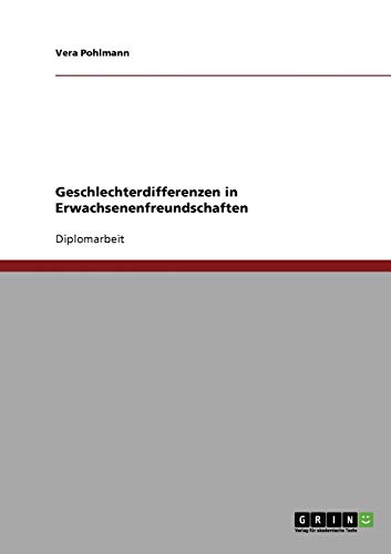 Geschlechterdifferenzen in Erwachsenenfreundschaften
