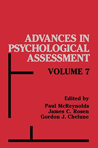 Advances in Psychological Assessment: Volume 7 (Advances in Psychological Assessment, 7, Band 7)