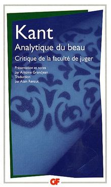 Critique de la faculté de juger : première section, Analytique de la faculté de juger esthétique : livre 1, Analytique du beau