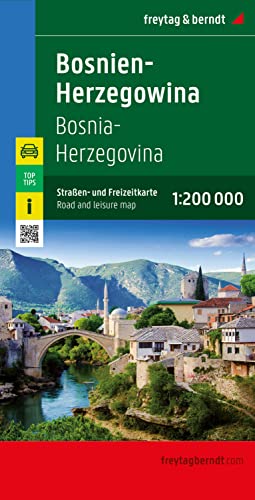 Bosnien-Herzegowina, Straßen- Und Freizeitkarte 1, 200.000, Freytag & Berndt, Mit Infoguide, Top Tips (freytag & Berndt Auto + Freizeitkarten)