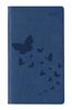 Ladytimer Slim Deluxe Blue 2020 - Taschenplaner - Taschenkalender (9 x 16) - Tucson Einband - Motivprägung Schmetterlinge - Weekly - 128 Seiten