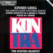 Grieg Werke für Streichquartette Kontr