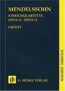 Streichquartette op. 12 und 13. Studien-Edition