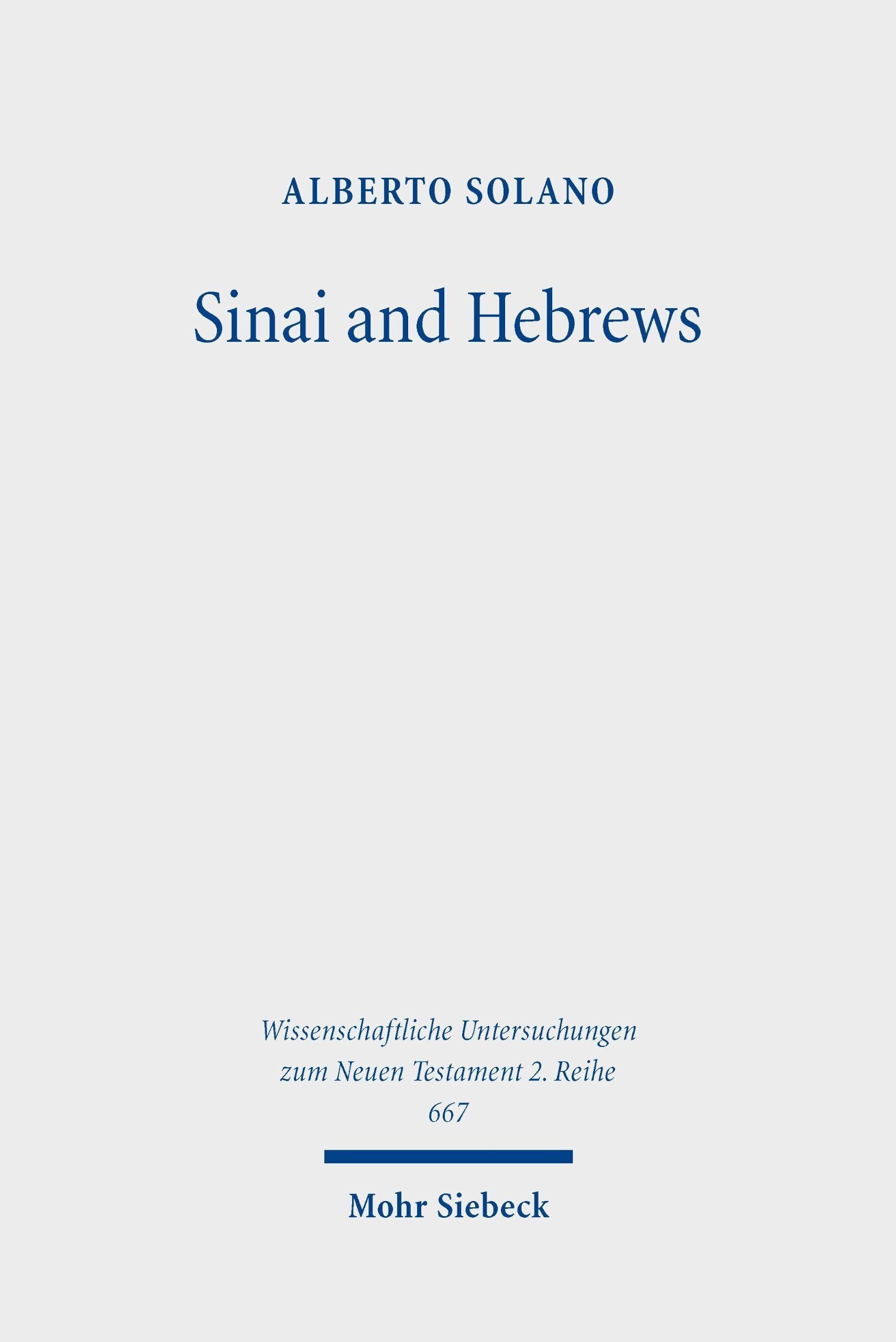 Sinai and Hebrews