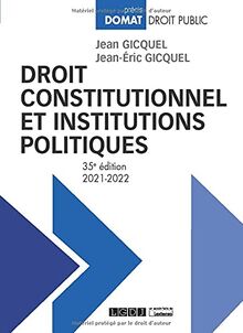 Droit constitutionnel et institutions politiques : 2021-2022