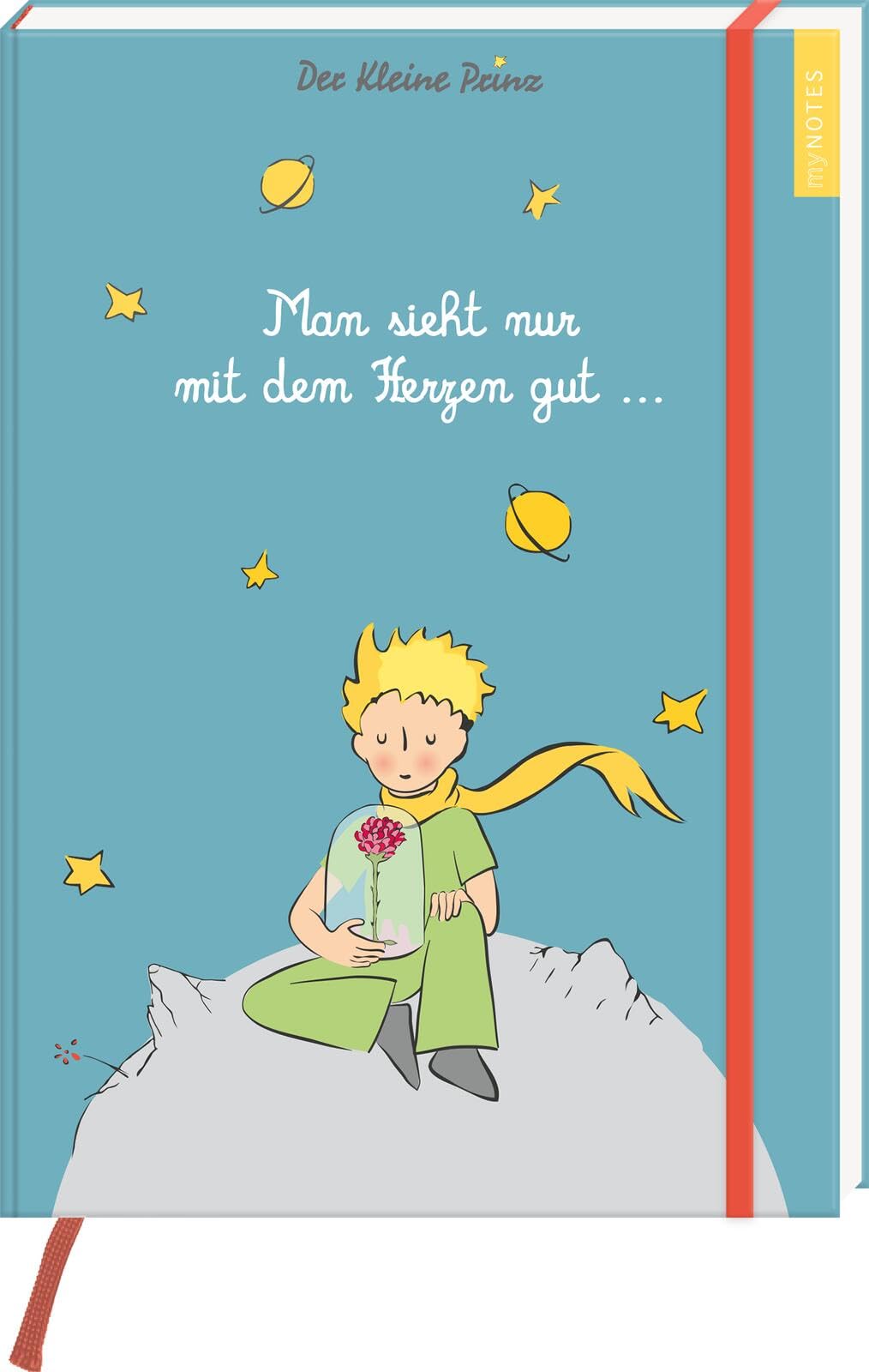 myNOTES Papeterie: Der Kleine Prinz Notizbuch A4: Man sieht nur mit dem Herzen gut ... | Maxi-Blankbook DIN A4, gepunktet, für große Ideen und Notizen