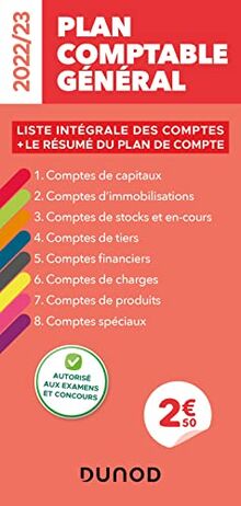 Plan comptable général 2022-2023 : liste intégrale des comptes + le résumé du plan de compte