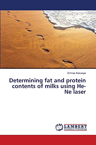 Determining fat and protein contents of milks using He-Ne laser