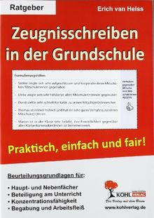 Zeugnisschreiben in der Grundschule