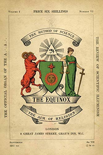 Aleister Crowley The Equinox, Keep Silence Edition, Vol. 1, No. 6