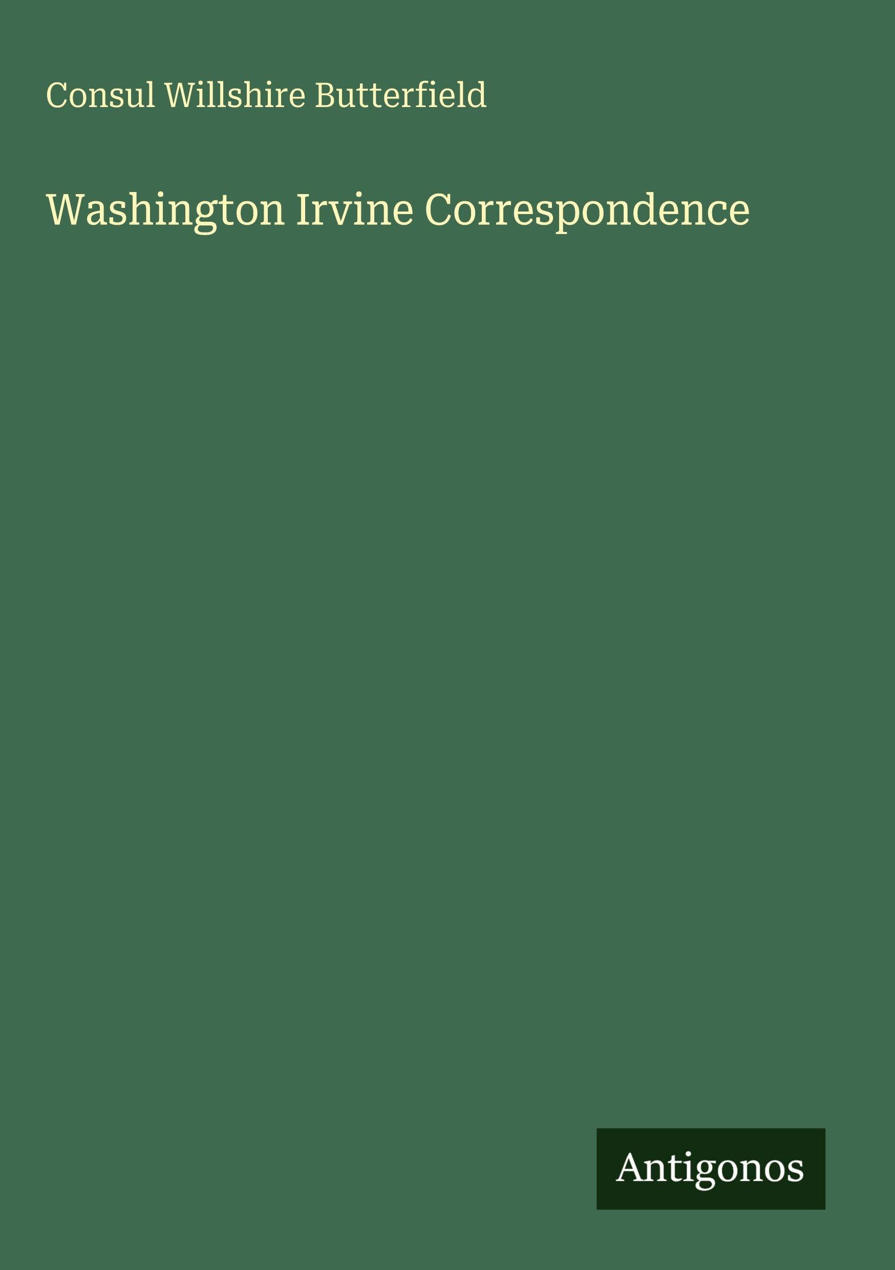 Washington Irvine Correspondence