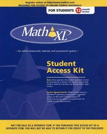 Mathxl (Student Access Kit -12 Month Access)