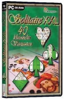 Solitaire XXL, CD-ROM 40 klassische Varianten. Für Windows 95/98/ME/2000/XP