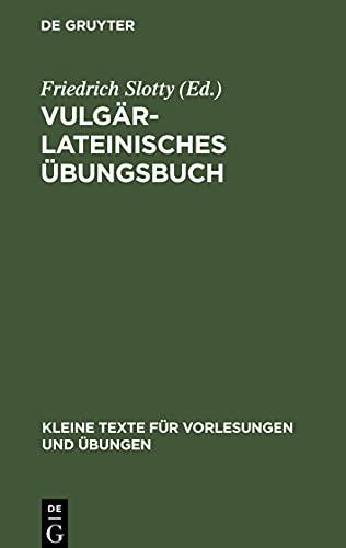 Vulgärlateinisches Übungsbuch