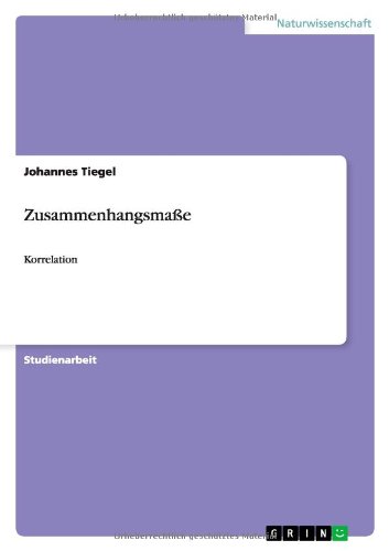 Zusammenhangsmaße: Korrelation