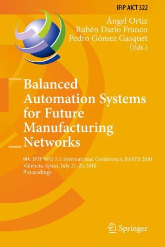 Balanced Automation Systems for Future Manufacturing Networks: 9th IFIP WG 5.5 International Conference, BASYS 2010, Valencia, Spain, July 21-23, ... in Information and Communication Technology)