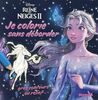 La reine des neiges 2 : je colorie sans déborder : Elsa (fond bleu)