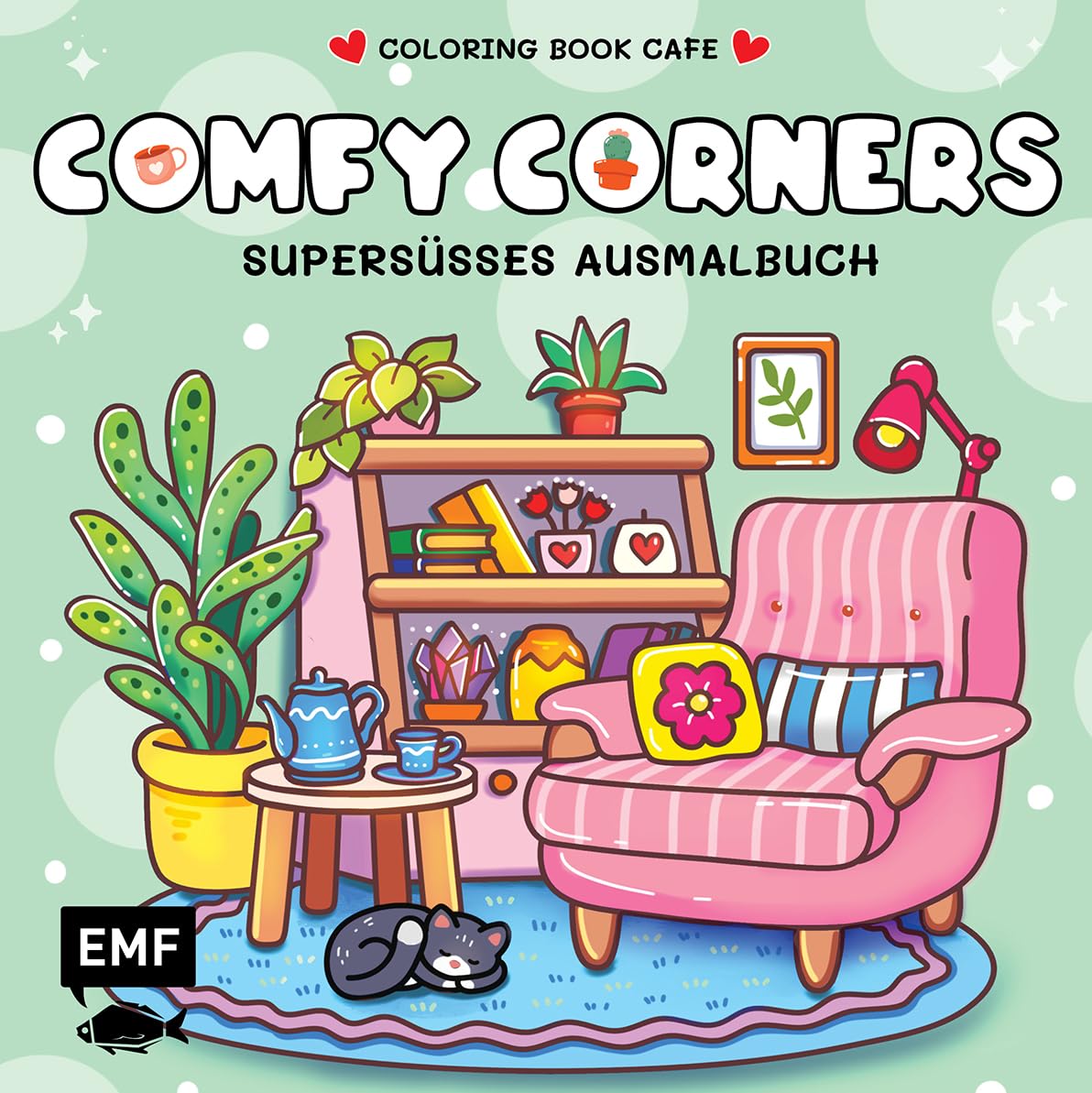 Cozy Coloring – Comfy Corners: Supersüßes Ausmalbuch zum Entspannen und Träumen – Für Erwachsene, Teenager und Kinder