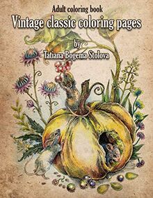 Vintage Classic Coloring Pages: Adult Coloring Book (Relaxing coloring pages, Stress Relieving Designs, People, Animals, Flowers, Fairies and More)