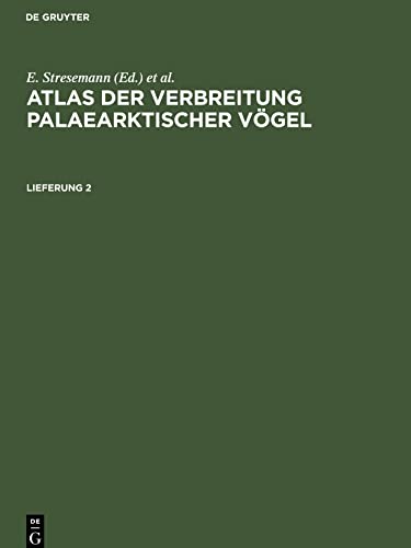 Atlas der Verbreitung palaearktischer Vögel, Lieferung 2, Atlas der Verbreitung palaearktischer Vögel Lieferung 2