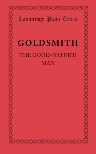 Die Buchhandlung in Oelde hat das Buch The Good-Natur'd Man (Cambridge Plain Texts)