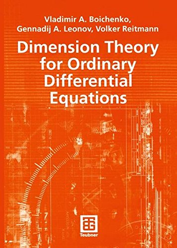 Dimension Theory for Ordinary Differential Equations (Teubner-Texte zur Mathematik)