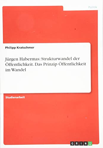 Jürgen Habermas: Strukturwandel der Öffentlichkeit. Das Prinzip Öffentlichkeit im Wandel