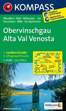 Obervinschgau - Alta Val Venosta: Wanderkarte mit Kurzführer, Radrouten und Skitouren. GPS-genau. 1:25000
