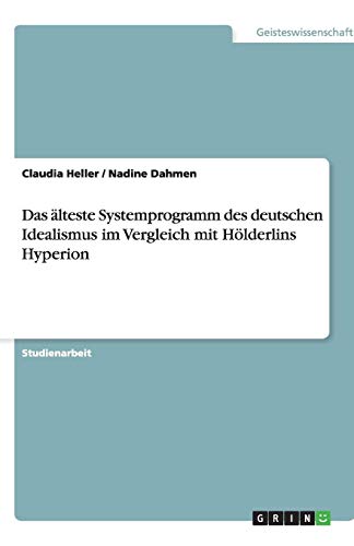 Das älteste Systemprogramm des deutschen Idealismus im Vergleich mit Hölderlins Hyperion
