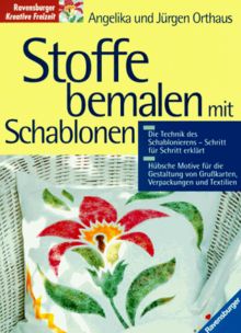 Stoffe bemalen mit Schablonen